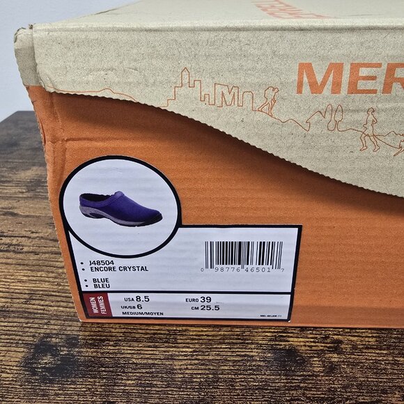 Merrell Encore Crystal Clogs Slip On Shoes Women's Size 8.5 Blue EUC - Picture 2 of 9